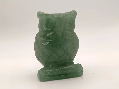 Hibou en Aventurine verte