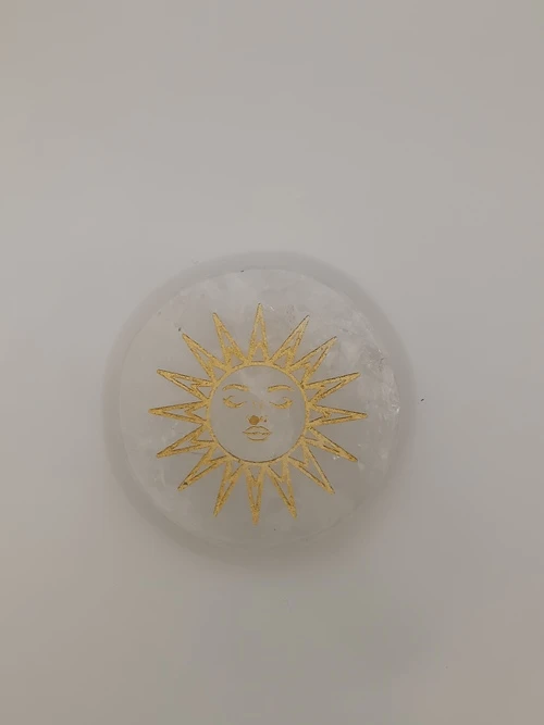 Disque quartz blanc soleil