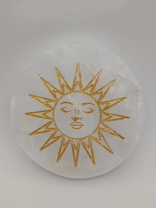 Disque quartz blanc soleil
