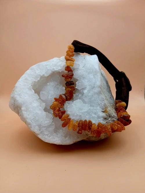 Collier pour chien en Ambre naturel – 30/35 cm