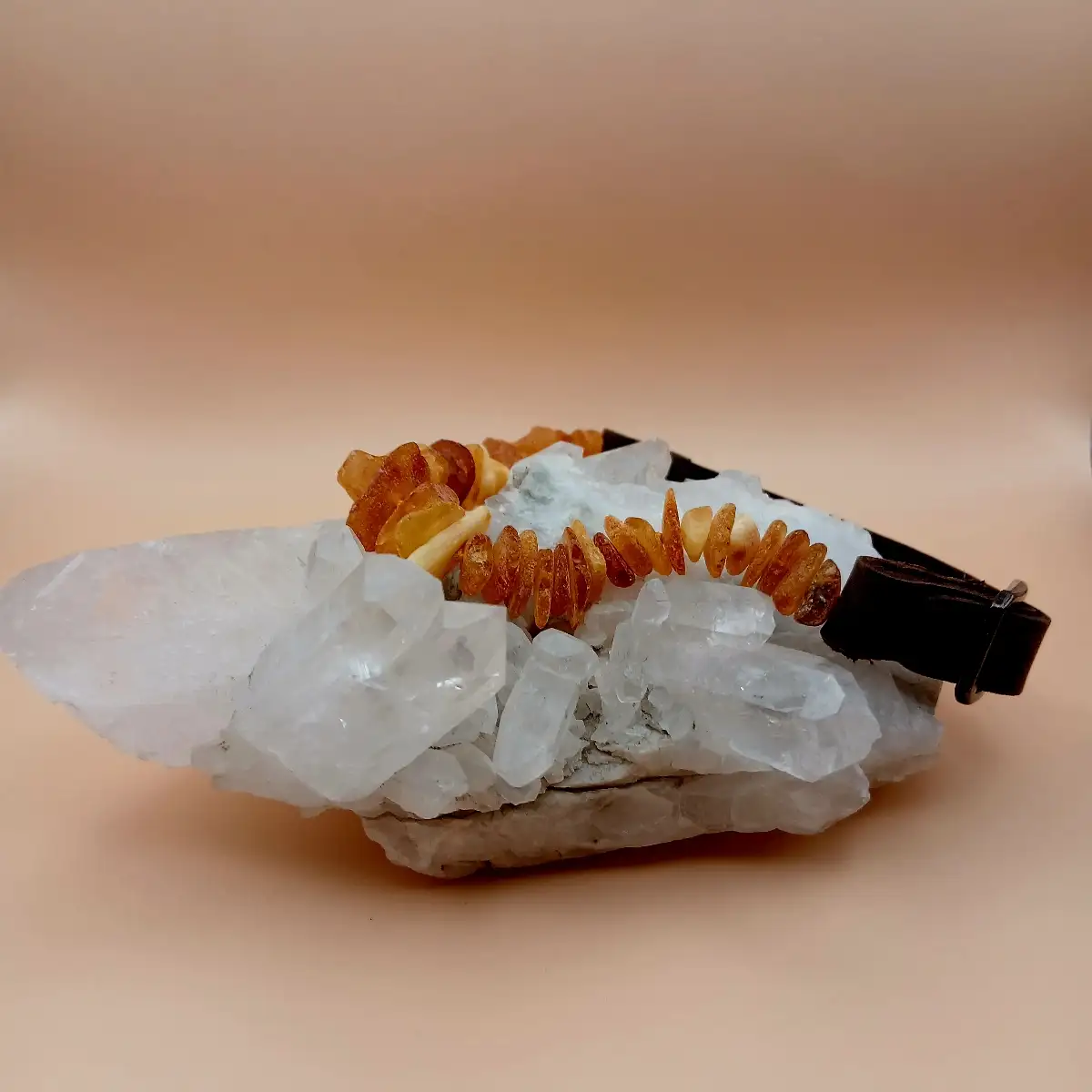 Collier Anti-Puces et Anti-Tiques en Ambre Naturel – 25/30 cm