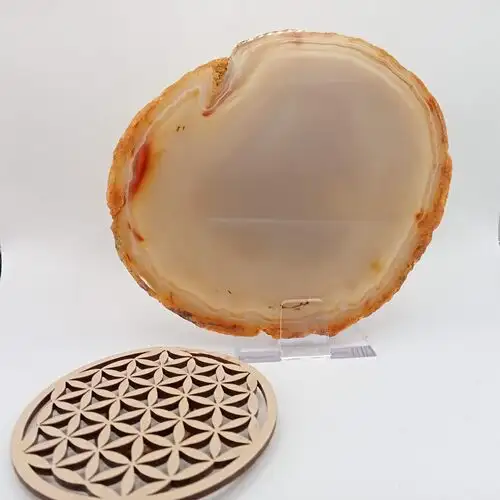 Tranche Agate Jaune – Pierre d’équilibre et de vitalité