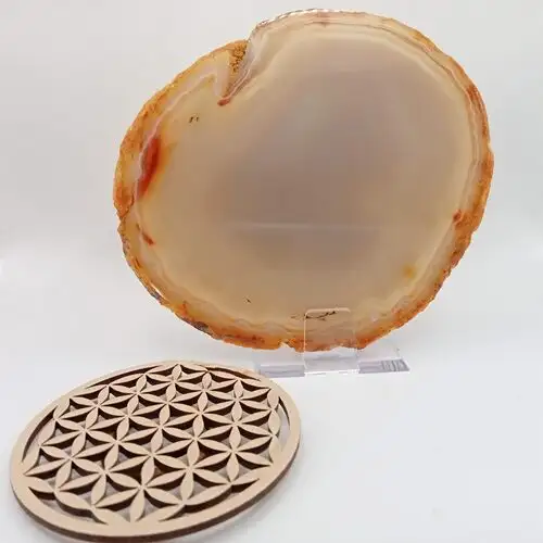 Tranche Agate Jaune – Pierre d’équilibre et de vitalité