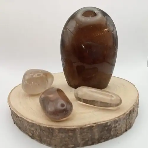 Cristal de Roche Fumé Foncé – Forme Libre A