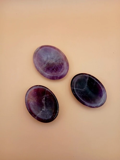 Galet Antistress Améthyste – Poli