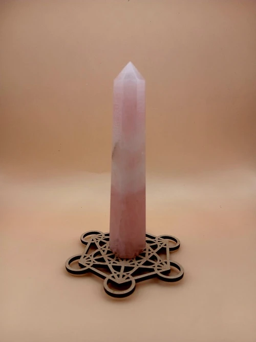 Obélisque en Quartz Rose