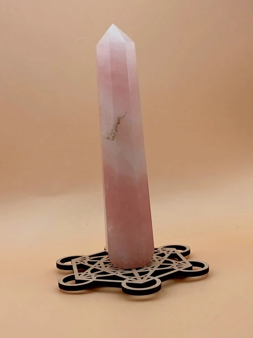 Obélisque en Quartz Rose