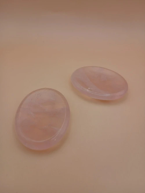 Galet Anti-Stress en Quartz Rose