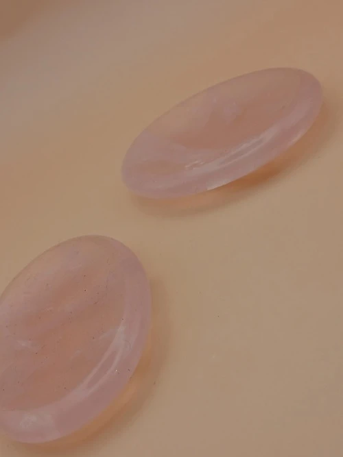 Galet Anti-Stress en Quartz Rose