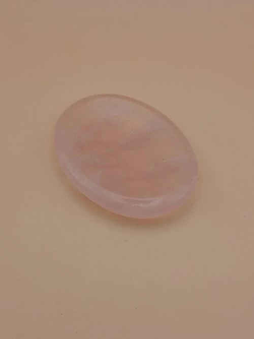 Galet Anti-Stress en Quartz Rose