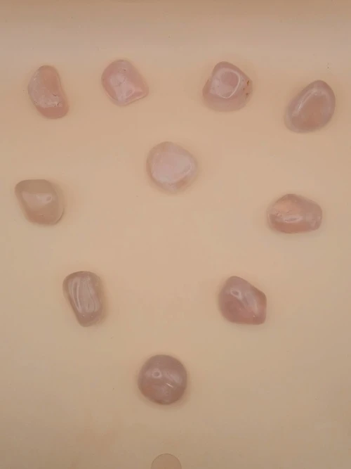 Pierre Roulée en Quartz Rose