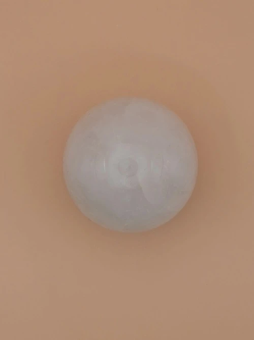 Petite Sphère en Cristal de Roche avec Socle en Bois