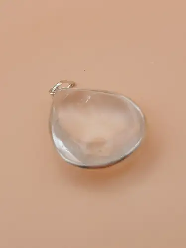 Pendentif Goutte en Cristal de Roche