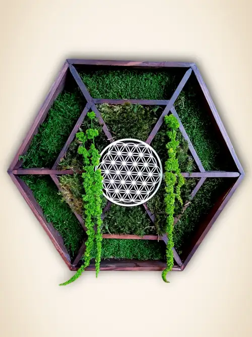 Mandala Végétal avec Fleur de Vie