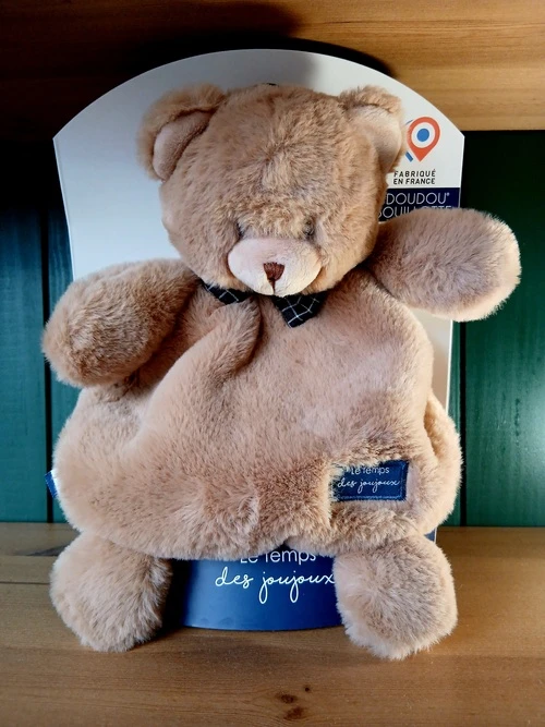 Doudou Bouillote Déhoussable Mailou – Ourson Marron