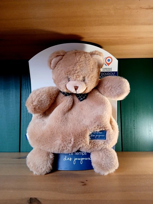 Doudou Bouillote Déhoussable Mailou – Ourson Marron
