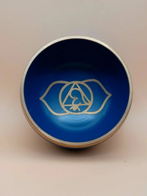 Petit Bol Sonnant Bleu – Chakra du Troisième Œil (Ajna)