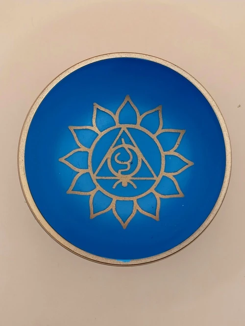 Petit Bol Sonnant Bleu Clair – Chakra de la Gorge (Vishuddha)