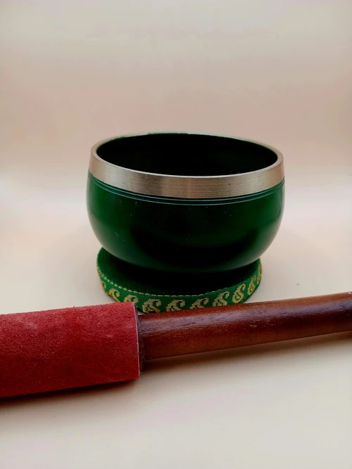 Petit Bol Sonnant Vert – Chakra du Cœur (Anahata)