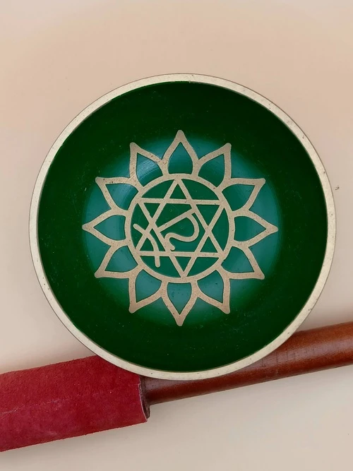 Petit Bol Sonnant Vert – Chakra du Cœur (Anahata)