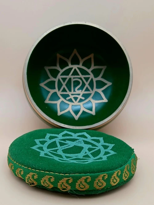 Petit Bol Sonnant Vert – Chakra du Cœur (Anahata)