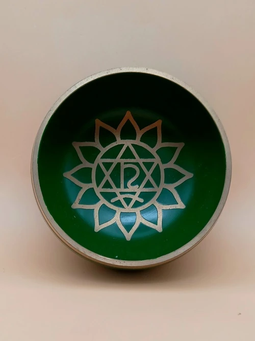 Petit Bol Sonnant Vert – Chakra du Cœur (Anahata)