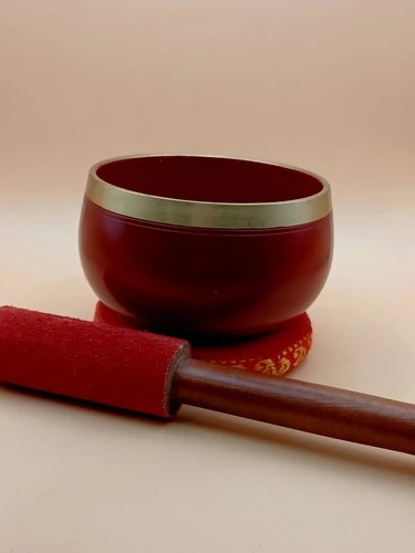 Petit Bol Sonnant Rouge – Chakra Racine (Muladhara)