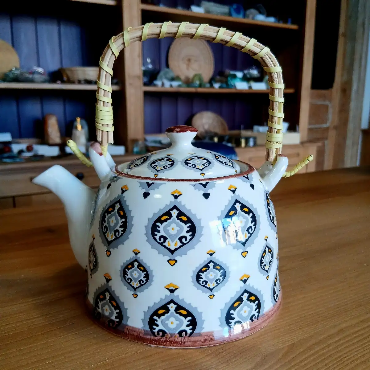 Théière en céramique à motifs – 4 personnes