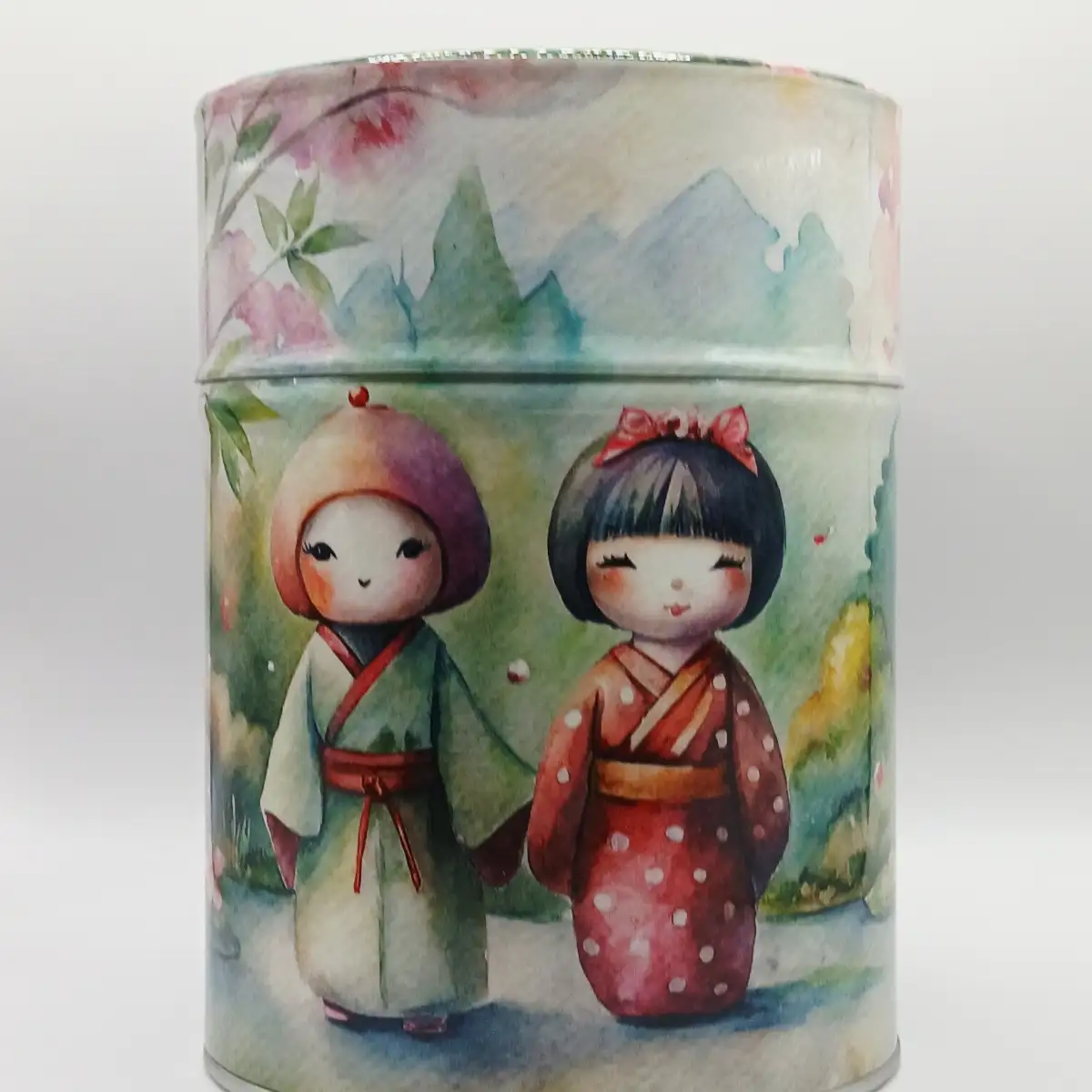 Boîte traditionnelle illustrée Poupées traditionnelles japonaise – 100g