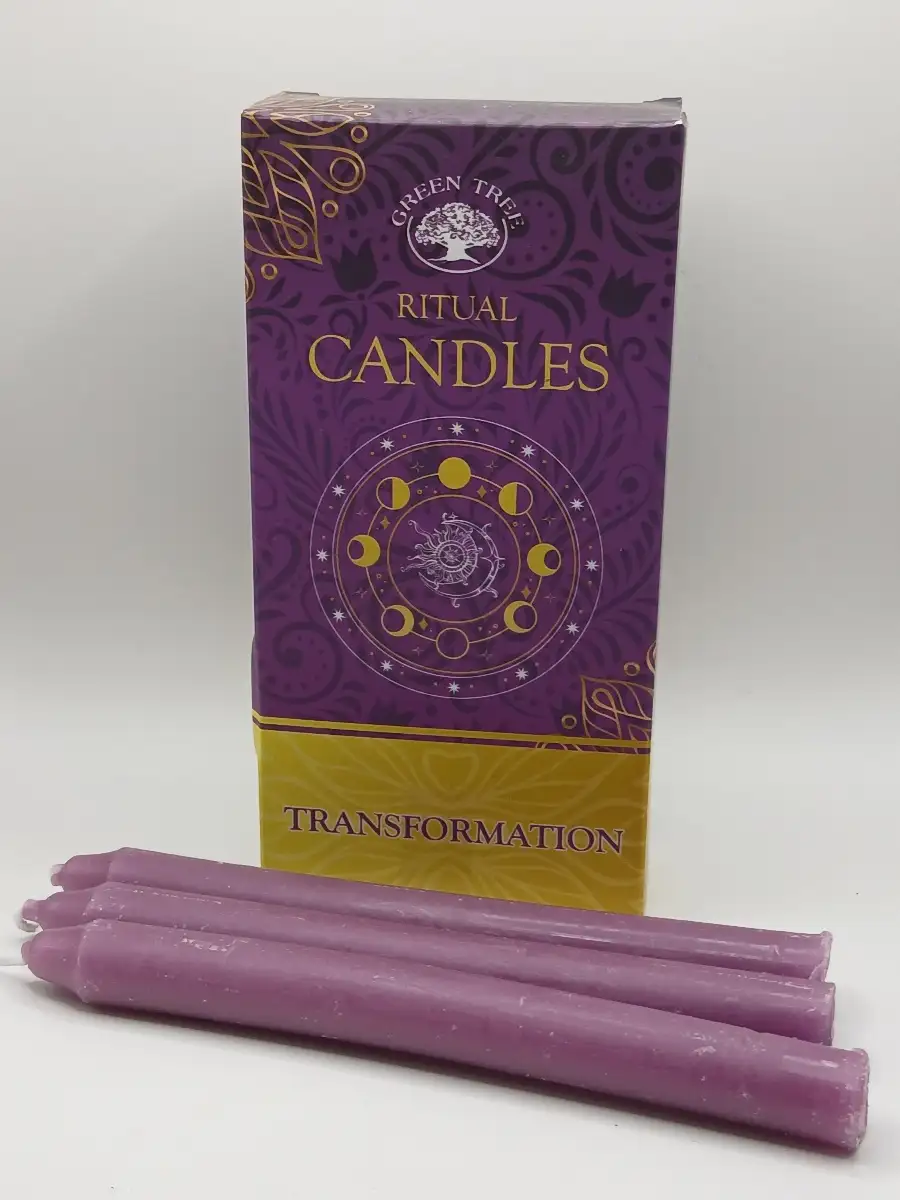 Bougies Rituel "Transformation" – Teintées dans la masse - Paquet de 10