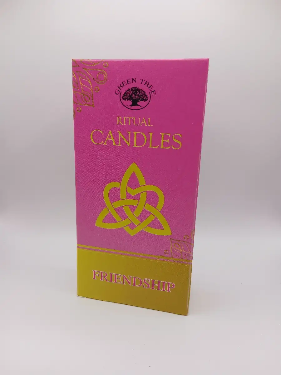 Bougies Rituel "Friendship" – Roses -Teintées dans la masse – Paquet de 10