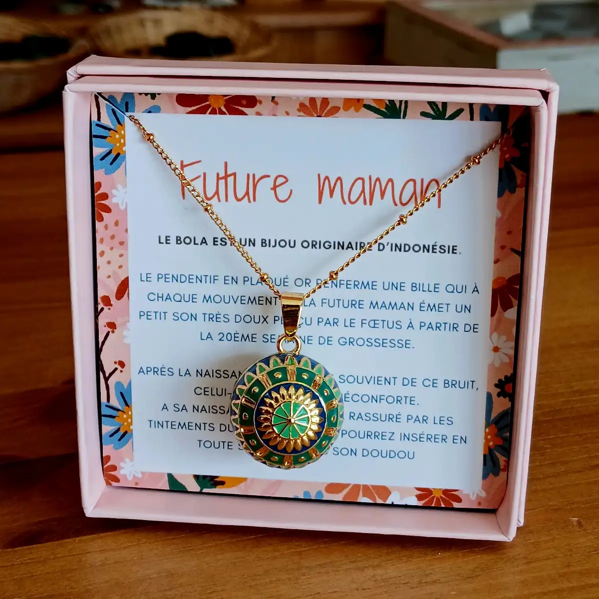 Bola de grossesse “Future maman” – Médaillon apaisant