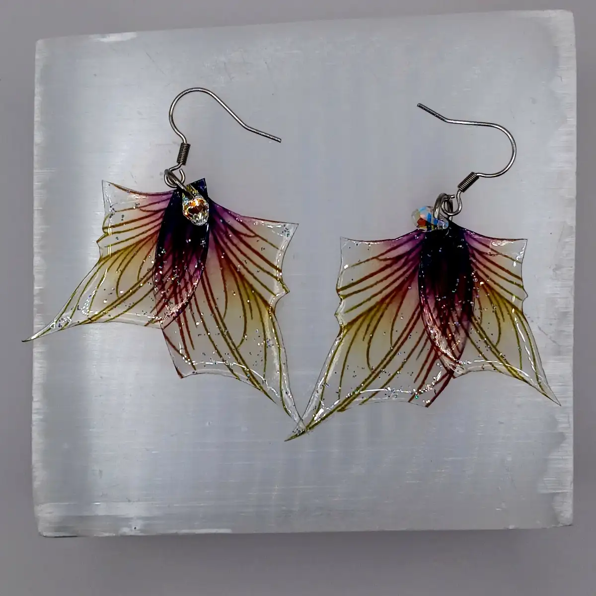 Boucles d’oreilles “Ailes de Lumière” – Transformation & délicatesse copie