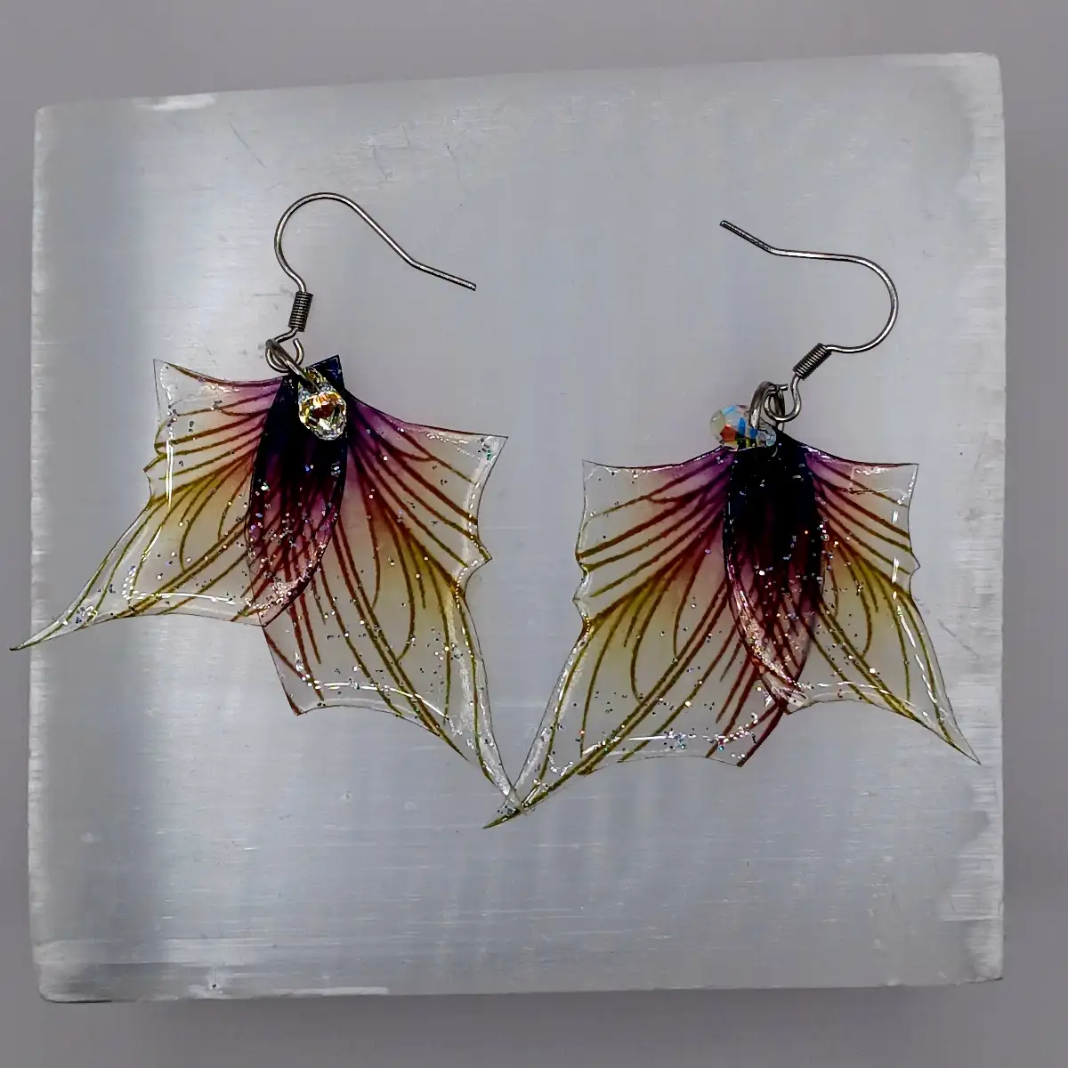 Boucles d’oreilles “Ailes de Lumière” – Transformation & délicatesse copie
