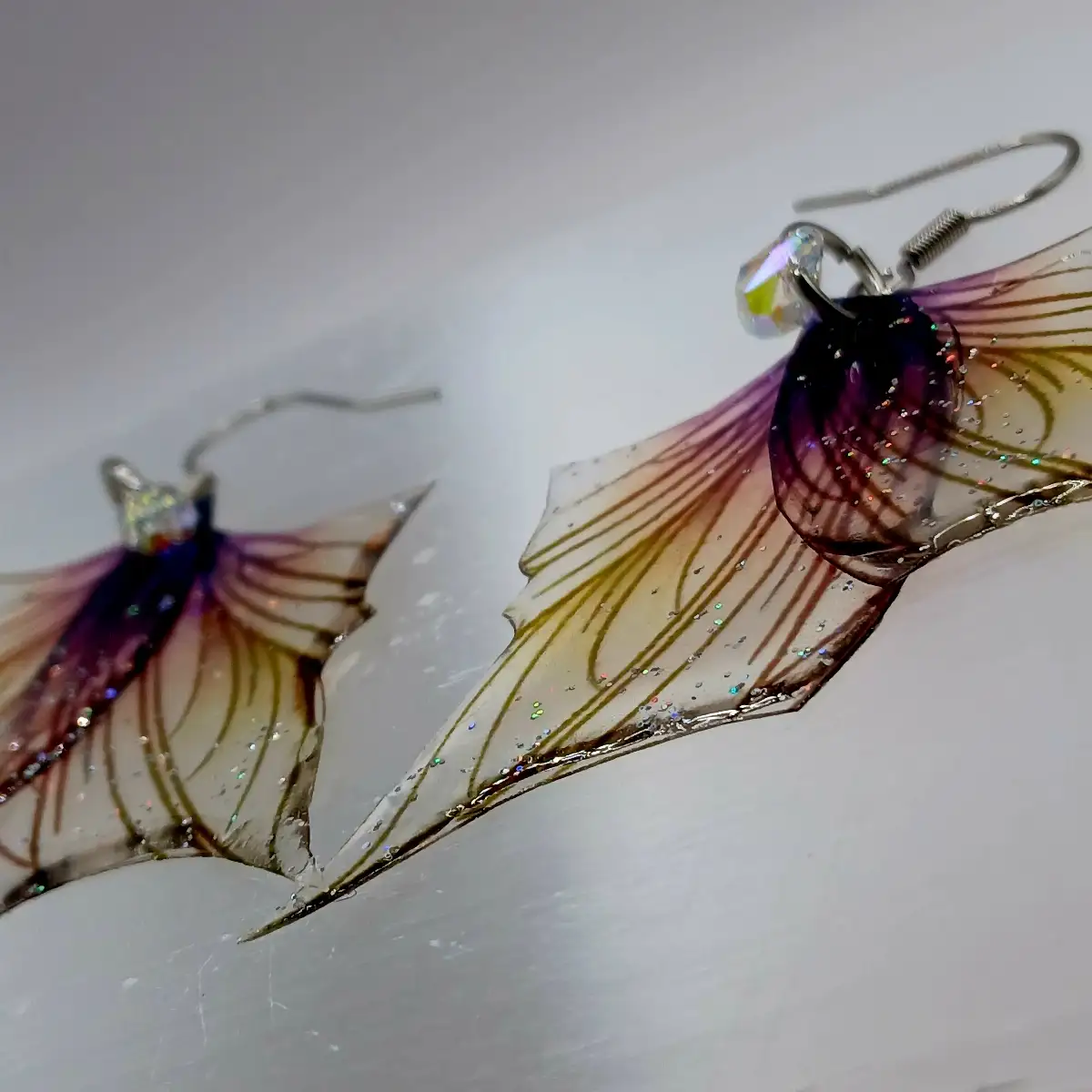 Boucles d’oreilles “Ailes de Lumière” – Transformation & délicatesse copie