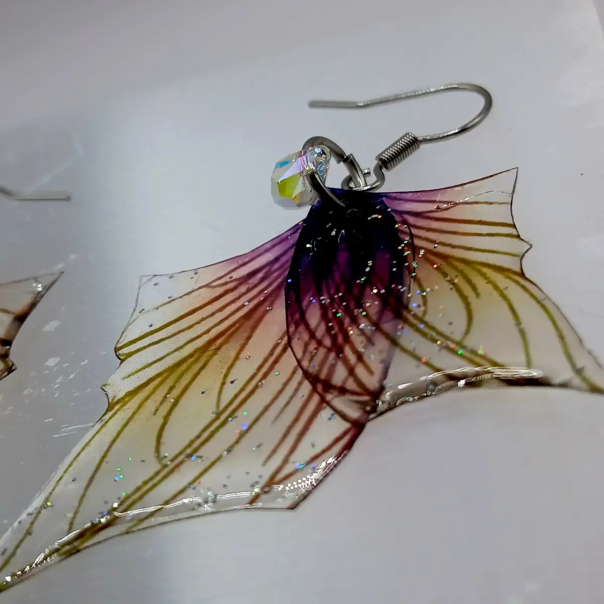 Boucles d’oreilles “Ailes de Lumière” – Transformation & délicatesse copie