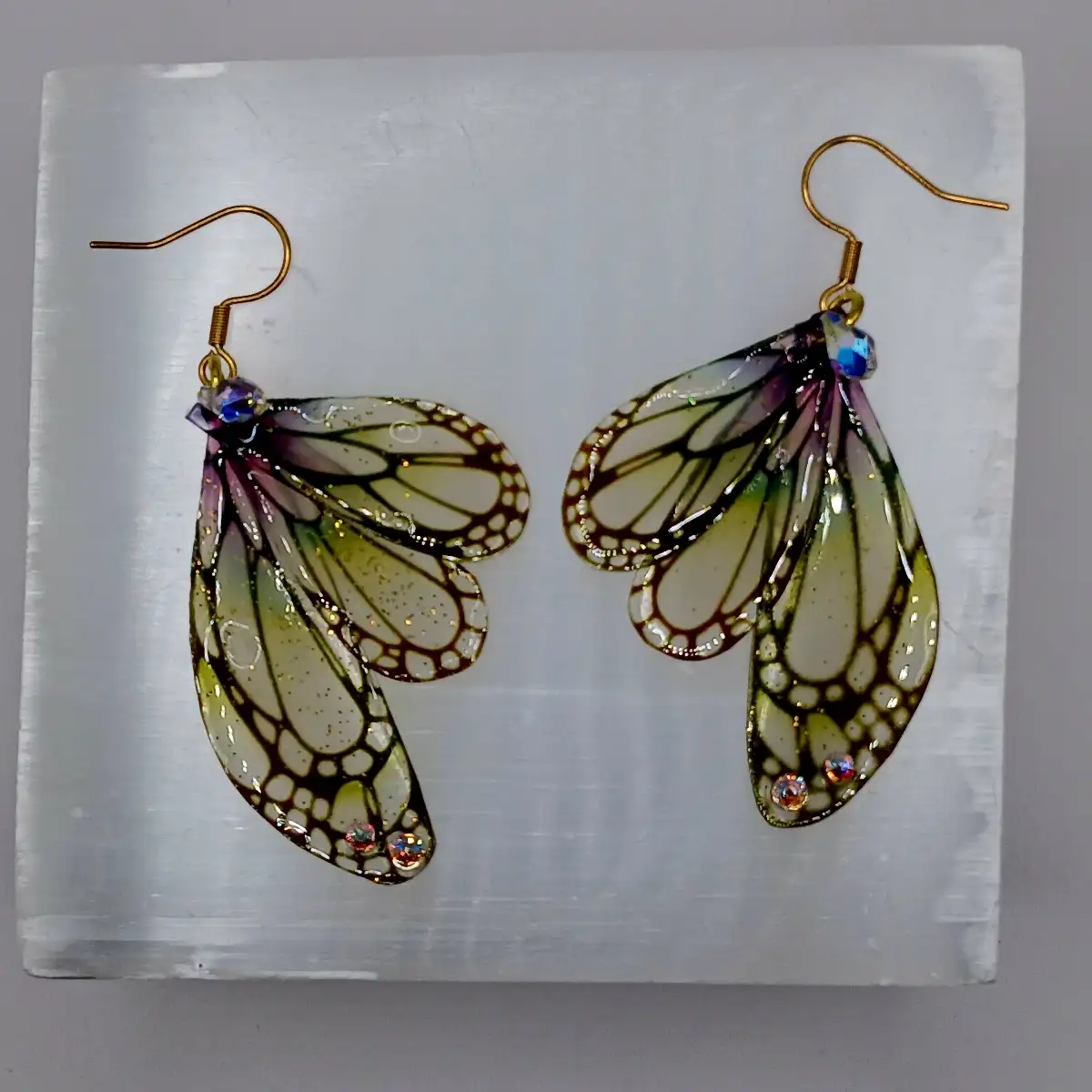 Boucles d’oreilles “Ailes de Papillon Sacré” – Transformation & renaissance copie