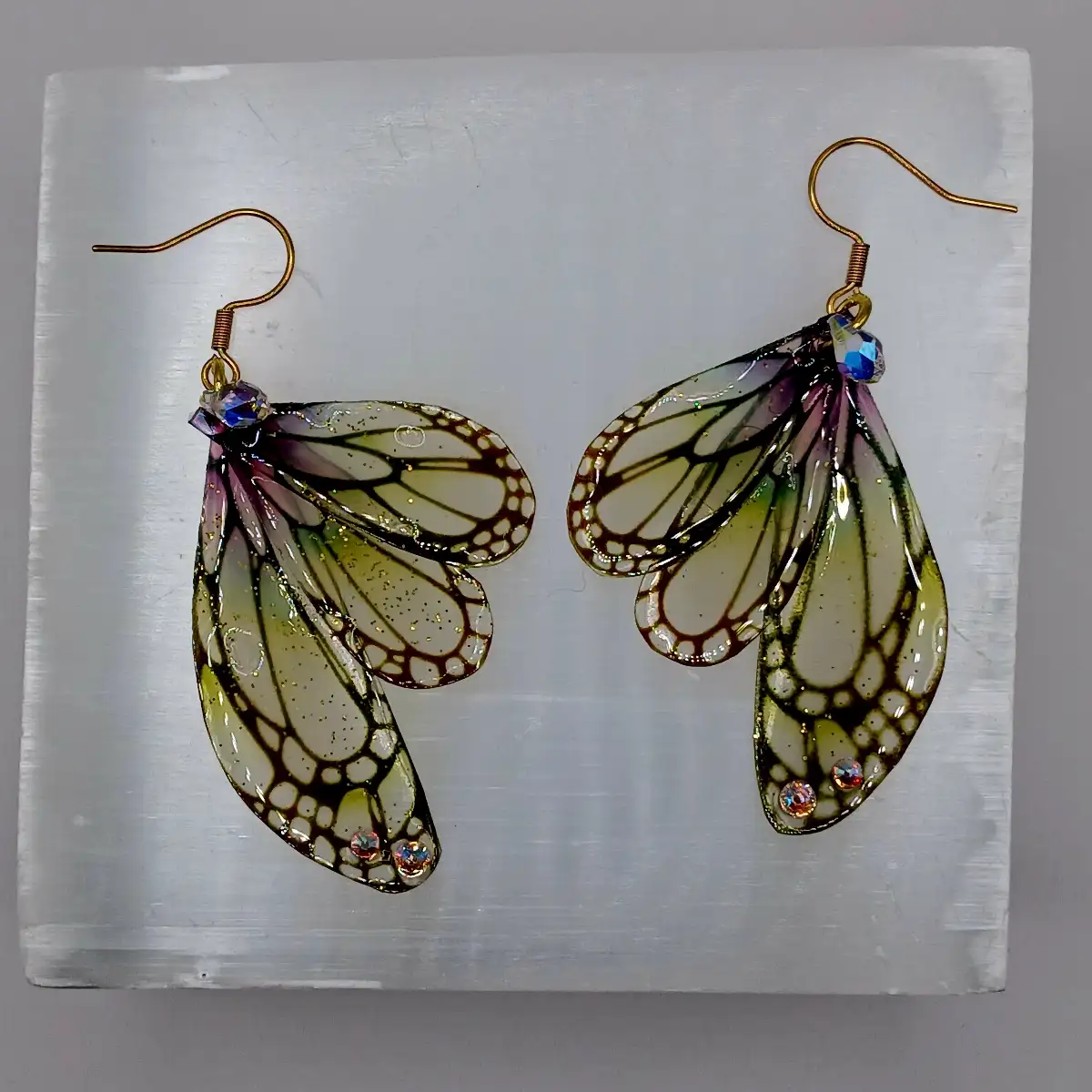 Boucles d’oreilles “Ailes de Papillon Sacré” – Transformation & renaissance copie