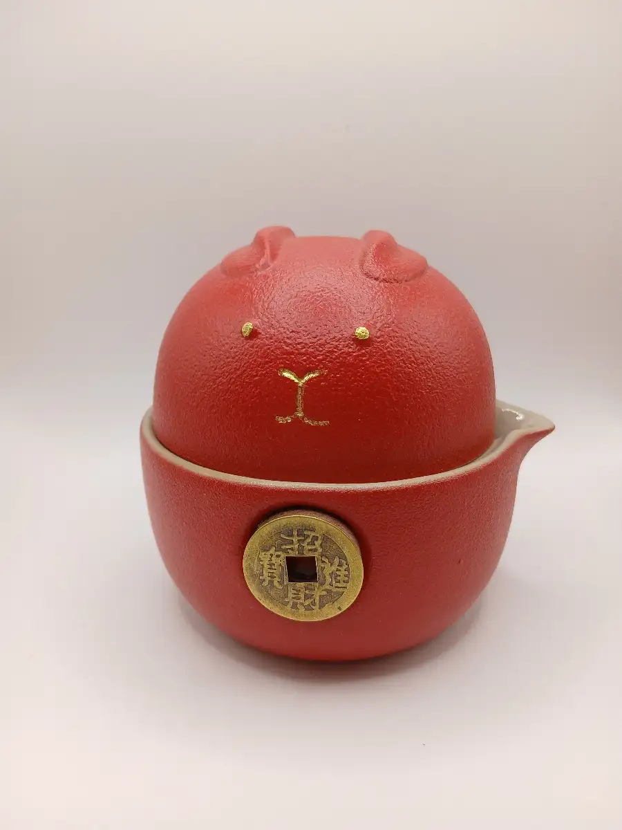 Service à thé de voyage – Style japonais & motif lapin